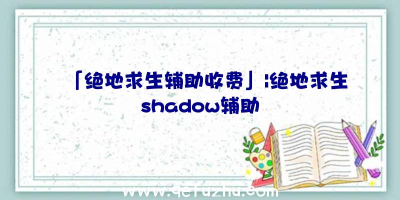 「绝地求生辅助收费」|绝地求生shadow辅助